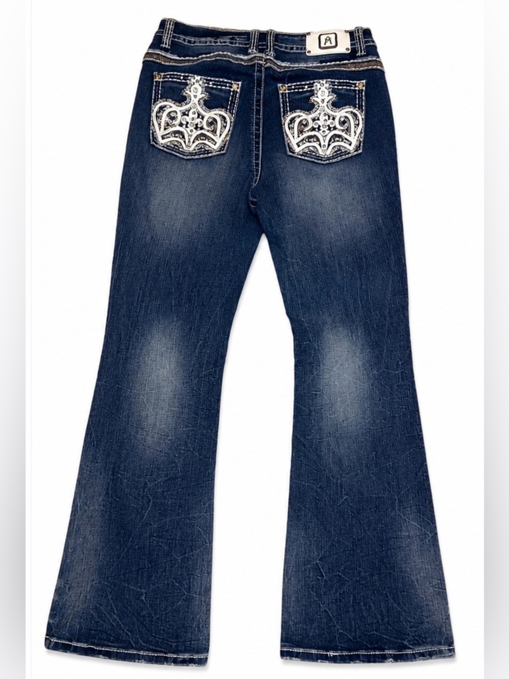 Answer Me -Women’s Indigo Flare Jeans - Classic Flared Denim NWOT